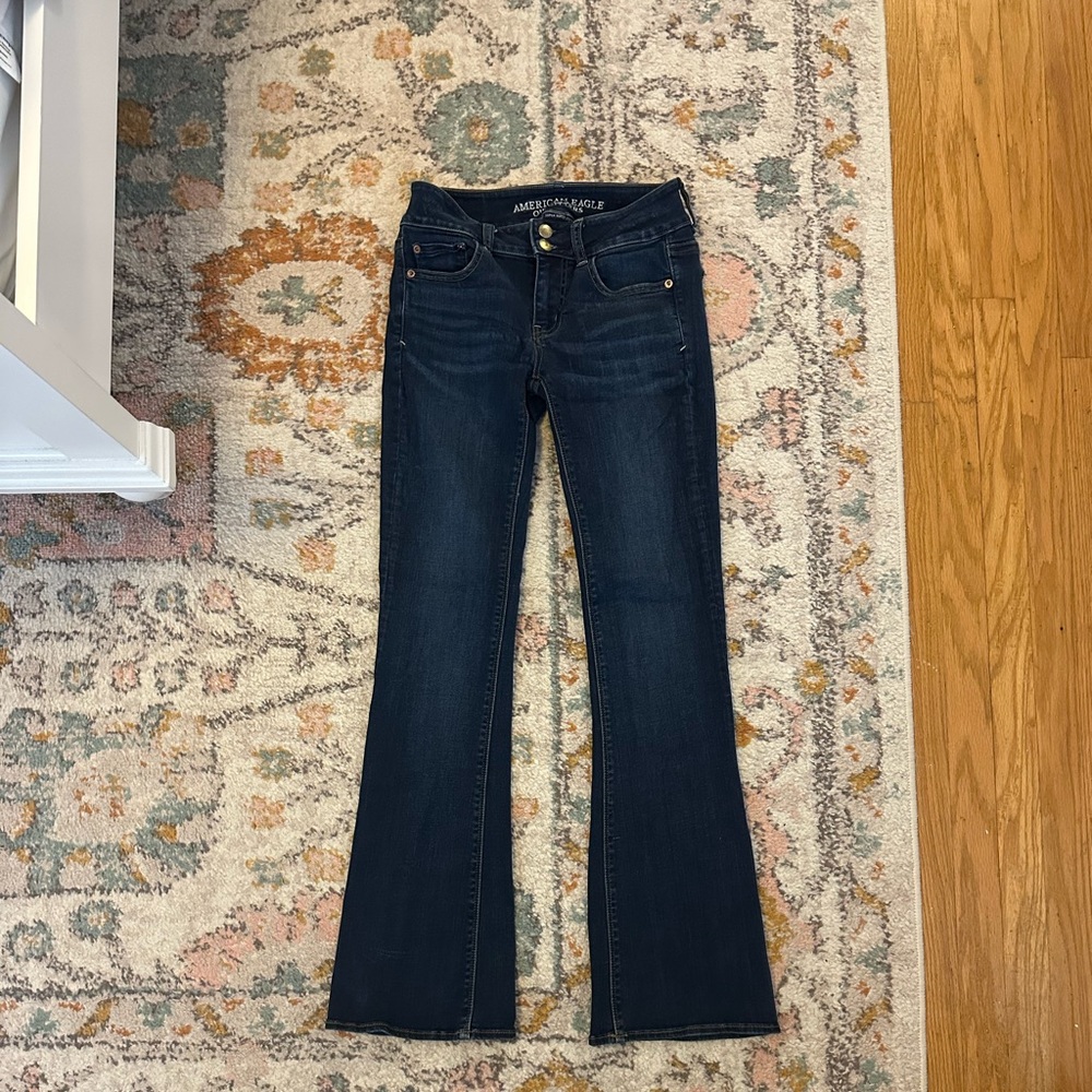 American Eagle Outfitters Dark Indigo Flare Jeans